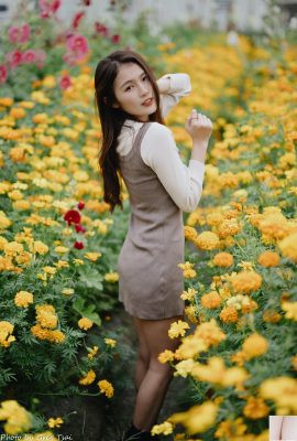 Fille taïwanaise avec de belles jambes-Hua Qiaojuan, une beauté capricieuse, séance photo en extérieur (3) (64P