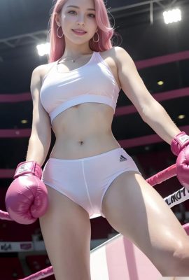 (arrière) Pink Boxing Girl AI