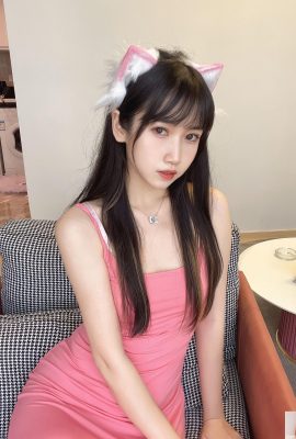 Coser populaire sur Weibo : Budumao – Femme bombée rose dans la salle de bain 39P