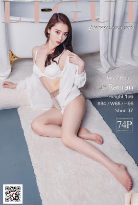 (LiGui Internet Beauty) 2017.09.18 Modèle Ranran Talons hauts en soie blanche Belles jambes (75P)