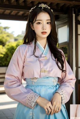 Génération IA ~ xRica-Women en Hanbok, coréen