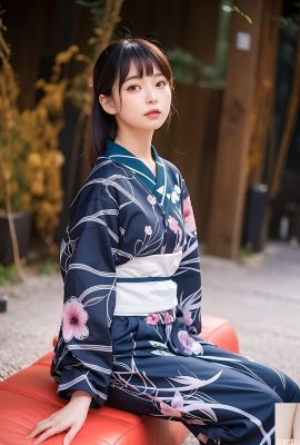 ●PIXIV ● Cyclope – Kimono (généré par l’IA)