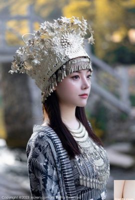 Interprétation audacieuse et sexy de belles et belles beautés en costumes de minorités ethniques – Doubanjiang (60P)