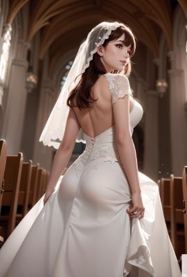 robe de mariée blanc pur-2