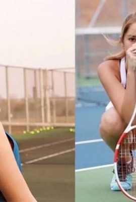 « Emma Watson » du tennis grandit à 15 ans ! Les incroyables longues jambes de la fée lorsqu'elle jouait au ballon ont fait sensation dans le monde du tennis~Makenzie Raine