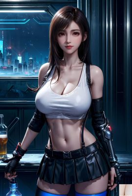 Dessin IA Final Fantasy VII – Tifa