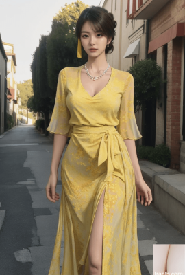 Robe jaune Jaune-1