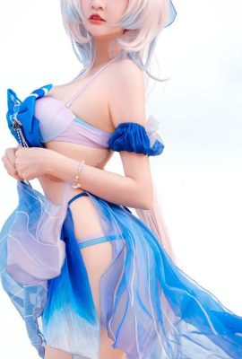 Cosplayeuse inconnue cosplay Bikini Kokomi – Genshin Impact (21P)