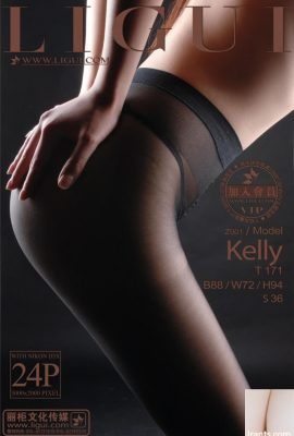 (Ligui Internet Beauty) Ligui a une rare belle image de la soie noire de Xiao Ding dans le ciel Kelly (25p)