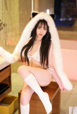 (Collection Internet) Amour doux – xiuren Model White Kitten (73p)