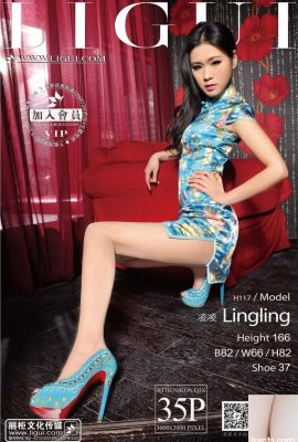 (Ligui Internet Beauty-lingling) Sexy cheongsam hauts talons belles jambes (36p)