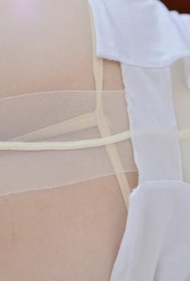 (Photo legku) N ° 022 Numéro de filles à longues pattes avec bas blancs (34p)