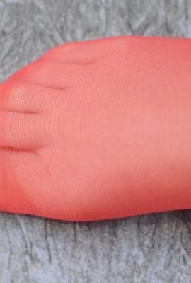(Photo LEGKU) N ° 010 Numéro de filles à longues pattes avec des bas rouges transparents (32p)