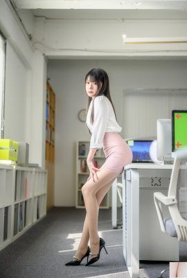 Vanilla Meow Lulu – No.056 Built Lu’s Workplace Pink and White Jupe (40p)