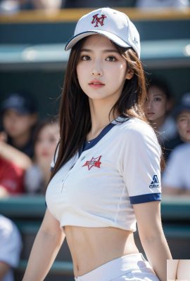 Fille de base-ball