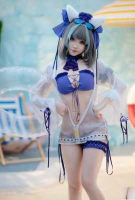 (Collection en ligne) Bangni Bangni cosplay Maillot de bain Cheshire – Azur Lane (86P)