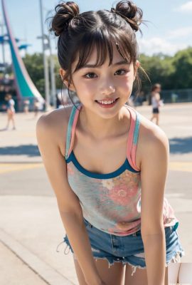 ★PATREON★ (Beauty AI Wkey) Jolie fille dans une foire 1